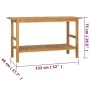 Badezimmerschrank aus massivem Teakholz, 132 x 45 x 75 cm von vidaXL, Badezimmerwaschtische - Ref: Foro24-318482, Preis: 206,...