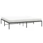 Estructura de cama de metal negro 183x213 cm de vidaXL, Camas y somieres - Ref: Foro24-350851, Precio: 100,14 €, Descuento: %