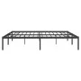 Estructura de cama de metal negro 183x213 cm de vidaXL, Camas y somieres - Ref: Foro24-350851, Precio: 100,14 €, Descuento: %