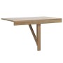 Mesa plegable de pared color roble 100x60 cm