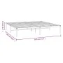 Estructura de cama de metal negro 183x213 cm de vidaXL, Camas y somieres - Ref: Foro24-350851, Precio: 100,14 €, Descuento: %