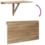 Mesa plegable de pared color roble 100x60 cm