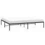 Schwarzer Metallbettrahmen 193x203 cm von vidaXL, Betten und Lattenroste - Ref: Foro24-350852, Preis: 96,55 €, Rabatt: %