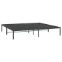 Schwarzer Metallbettrahmen 193x203 cm von vidaXL, Betten und Lattenroste - Ref: Foro24-350852, Preis: 96,55 €, Rabatt: %