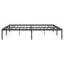 Estructura de cama de metal negro 193x203 cm de vidaXL, Camas y somieres - Ref: Foro24-350852, Precio: 96,45 €, Descuento: %