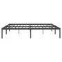 Schwarzer Metallbettrahmen 193x203 cm von vidaXL, Betten und Lattenroste - Ref: Foro24-350852, Preis: 96,55 €, Rabatt: %
