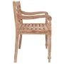 Batavia-Bank aus massivem Teakholz, weiß gewaschen, 120 cm von vidaXL, Gartenbänke - Ref: Foro24-316035, Preis: 219,97 €, Rab...
