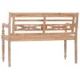 Batavia-Bank aus massivem Teakholz, weiß gewaschen, 120 cm von vidaXL, Gartenbänke - Ref: Foro24-316035, Preis: 219,97 €, Rab...