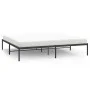 Black metal bed frame 200x200 cm by vidaXL, Beds and slatted bases - Ref: Foro24-350853, Price: 98,97 €, Discount: %