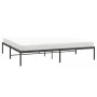 Black metal bed frame 200x200 cm by vidaXL, Beds and slatted bases - Ref: Foro24-350853, Price: 98,97 €, Discount: %