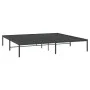 Black metal bed frame 200x200 cm by vidaXL, Beds and slatted bases - Ref: Foro24-350853, Price: 98,97 €, Discount: %