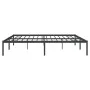 Black metal bed frame 200x200 cm by vidaXL, Beds and slatted bases - Ref: Foro24-350853, Price: 98,97 €, Discount: %