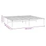 Black metal bed frame 200x200 cm by vidaXL, Beds and slatted bases - Ref: Foro24-350853, Price: 98,97 €, Discount: %