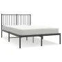 Bettgestell mit schwarzem Metallkopfteil 120x200 cm von vidaXL, Betten und Lattenroste - Ref: Foro24-350862, Preis: 94,99 €, ...