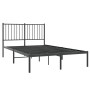Estructura de cama con cabecero metal negro 120x190 cm de vidaXL, Camas y somieres - Ref: Foro24-350861, Precio: 110,88 €, De...