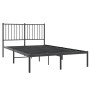 Estructura de cama con cabecero metal negro 120x200 cm de vidaXL, Camas y somieres - Ref: Foro24-350862, Precio: 97,83 €, Des...