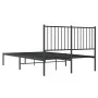 Bettgestell mit schwarzem Metallkopfteil 120x200 cm von vidaXL, Betten und Lattenroste - Ref: Foro24-350862, Preis: 94,99 €, ...