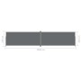 Anthrazit ausziehbare Seitenmarkise 220x1000 cm von vidaXL, Sonnenschirme - Ref: Foro24-318050, Preis: 207,29 €, Rabatt: %