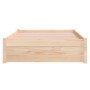 Weißer Massivholzbettrahmen 100x200 cm von vidaXL, Betten und Lattenroste - Ref: Foro24-814940, Preis: 144,51 €, Rabatt: %