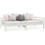 Schlafsofa aus massivem weißem Kiefernholz, 90 x 200 cm von vidaXL, Betten und Lattenroste - Ref: Foro24-806931, Preis: 118,6...