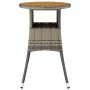 Gartentisch aus Akazienholz und grauem synthetischem Rattan Ø60x75 cm von vidaXL, Gartentische - Ref: Foro24-310603, Preis: 6...