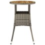 Gartentisch aus Akazienholz und grauem synthetischem Rattan Ø60x75 cm von vidaXL, Gartentische - Ref: Foro24-310603, Preis: 6...