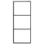 Accessible shower screen clear ESG glass black 80x195 cm by vidaXL, Shower walls and screens - Ref: Foro24-149148, Price: 181...