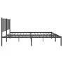 Bettgestell mit schwarzem Metallkopfteil 140x200 cm von vidaXL, Betten und Lattenroste - Ref: Foro24-350865, Preis: 100,35 €,...