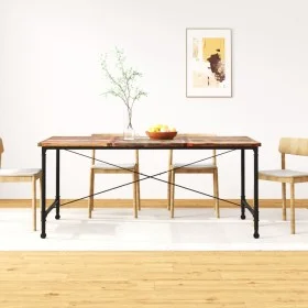 Recycled solid wood dining table 180 cm by vidaXL, Kitchen and dining tables - Ref: Foro24-243995, Price: 304,84 €, Discount: %