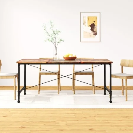 Recycled solid wood dining table 180 cm by vidaXL, Kitchen and dining tables - Ref: Foro24-243995, Price: 304,84 €, Discount: %