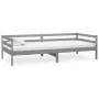 Schlafsofa aus massivem, grauem Kiefernholz, 90 x 200 cm von vidaXL, Betten und Lattenroste - Ref: Foro24-806932, Preis: 91,2...
