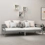 Schlafsofa aus massivem, grauem Kiefernholz, 90 x 200 cm von vidaXL, Betten und Lattenroste - Ref: Foro24-806932, Preis: 112,...