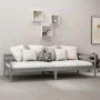 Schlafsofa aus massivem, grauem Kiefernholz, 90 x 200 cm von vidaXL, Betten und Lattenroste - Ref: Foro24-806932, Preis: 91,2...