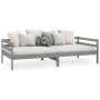 Schlafsofa aus massivem, grauem Kiefernholz, 90 x 200 cm von vidaXL, Betten und Lattenroste - Ref: Foro24-806932, Preis: 91,2...