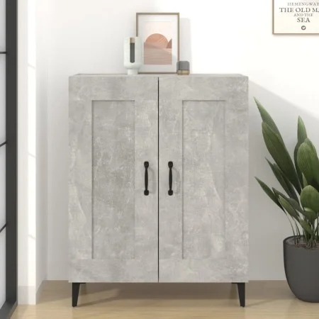 Aparador de madera contrachapada gris hormigón 69,5x34x90 cm de vidaXL, Aparadores - Ref: Foro24-812145, Precio: 69,14 €, Des...