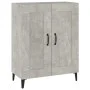 Aparador de madera contrachapada gris hormigón 69,5x34x90 cm de vidaXL, Aparadores - Ref: Foro24-812145, Precio: 69,14 €, Des...