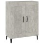 Concrete gray plywood sideboard 69.5x34x90 cm by vidaXL, Sideboards - Ref: Foro24-812145, Price: 69,99 €, Discount: %