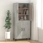 Concrete gray plywood sideboard 69.5x34x90 cm by vidaXL, Sideboards - Ref: Foro24-812145, Price: 69,03 €, Discount: %