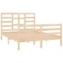 Estructura de cama madera maciza 120x190 cm de vidaXL, Camas y somieres - Ref: Foro24-3105830, Precio: 120,00 €, Descuento: %