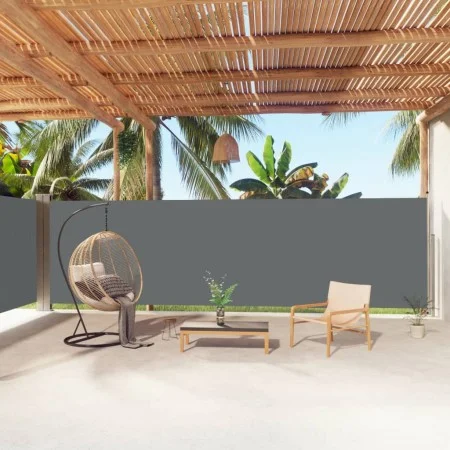 Anthracite retractable side awning 180x1000 cm by vidaXL, Umbrellas - Ref: Foro24-318038, Price: 149,70 €, Discount: %