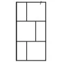 Accessible shower screen with black tempered glass 100x195 cm by vidaXL, Shower walls and screens - Ref: Foro24-149154, Price...