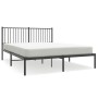 Estructura de cama con cabecero metal negro 160x200 cm de vidaXL, Camas y somieres - Ref: Foro24-350867, Precio: 129,57 €, De...