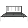 Estructura de cama con cabecero metal negro 160x200 cm de vidaXL, Camas y somieres - Ref: Foro24-350867, Precio: 129,57 €, De...