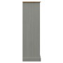Librería VIGO madera maciza de pino gris 90x35x114,5 cm de vidaXL, Librerías y estanterías - Ref: Foro24-353183, Precio: 148,...