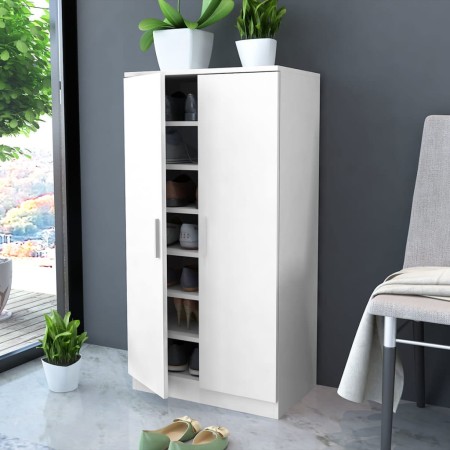 Mueble zapatero con 7 estantes blanco