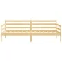Sofá cama de madera maciza de pino 90x200 cm de vidaXL, Camas y somieres - Ref: Foro24-806935, Precio: 85,31 €, Descuento: %