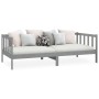 Solid gray pine wood sofa bed 90x200 cm by vidaXL, Beds and slatted bases - Ref: Foro24-806942, Price: 120,10 €, Discount: %