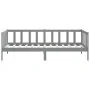 Solid gray pine wood sofa bed 90x200 cm by vidaXL, Beds and slatted bases - Ref: Foro24-806942, Price: 118,54 €, Discount: %