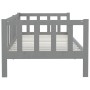 Solid gray pine wood sofa bed 90x200 cm by vidaXL, Beds and slatted bases - Ref: Foro24-806942, Price: 120,10 €, Discount: %