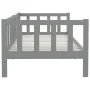 Solid gray pine wood sofa bed 90x200 cm by vidaXL, Beds and slatted bases - Ref: Foro24-806942, Price: 118,54 €, Discount: %